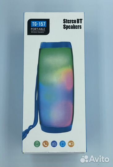 Портативная Колонка Bluetooth TG-157 Светящаяся