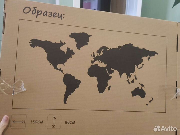 Отдам Доска для записей Карта мира