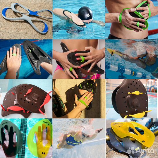 Лопатки для плавания Madwave/Finis