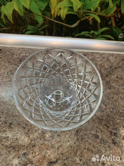 Ваза для конфет на ножке. Хрусталь.ссср, 1960-1980