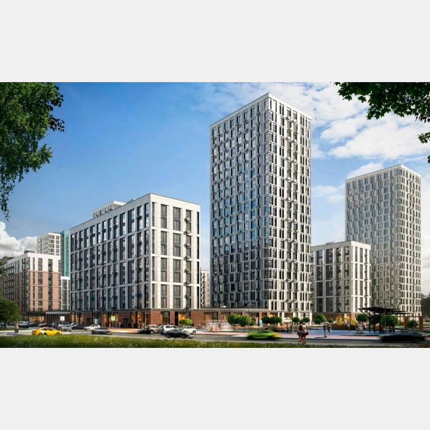 1-к. квартира, 44,4 м², 2/21 эт.