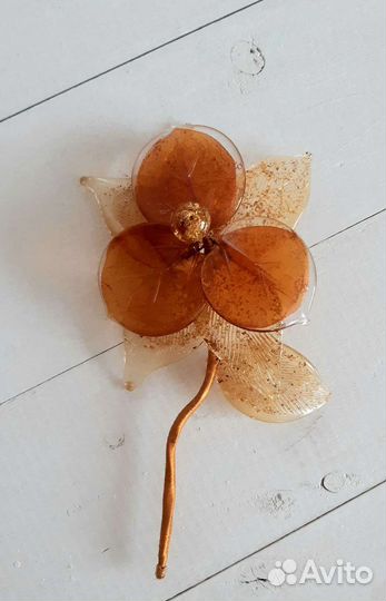 Цветок стеклянный