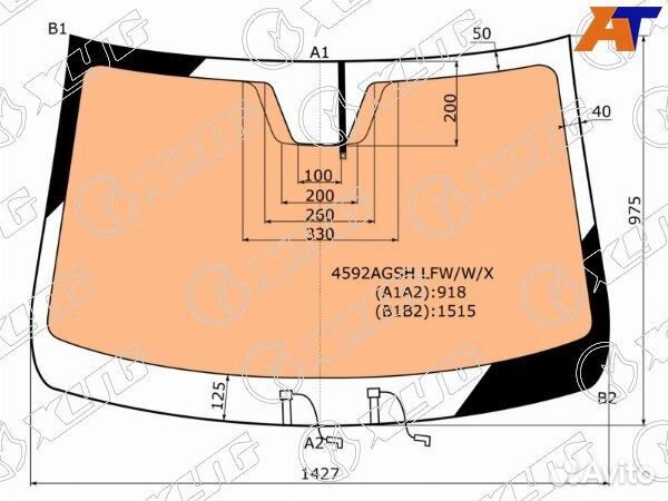 Стекло лобовое LADA vesta sport