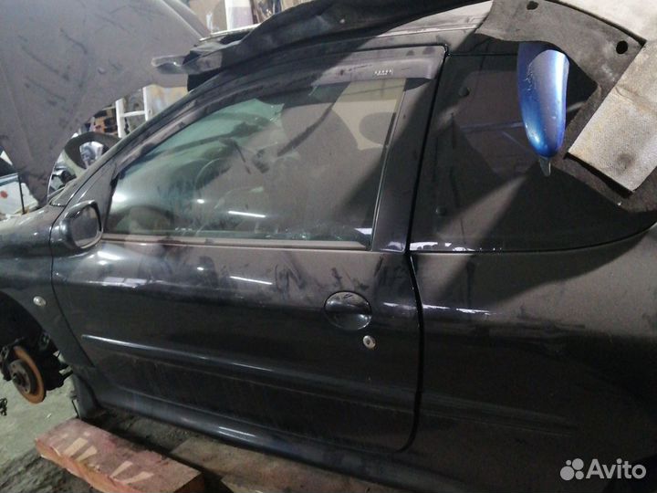 Дверь передняя левая peugeot 206 купе