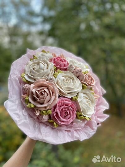 Зефирный букет/ Сьедобный букет