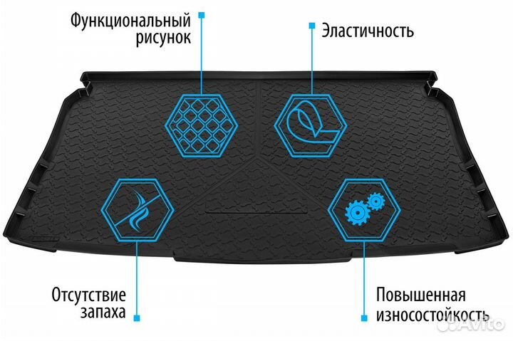 Коврик багажника Subaru Forester IV 2012-2018