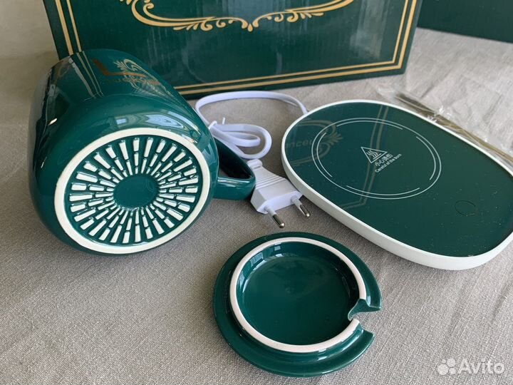 Новая кружка чашка для чая и кофе с подогрвом