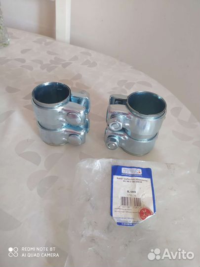 Хомут глушителя на Дастер