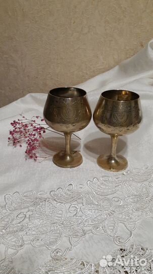 Бокал Индия мельхиор ложки юммет мельх. с сер