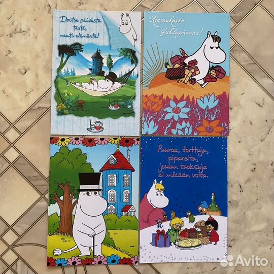 Набор открыток Муми-тролли 19 штук