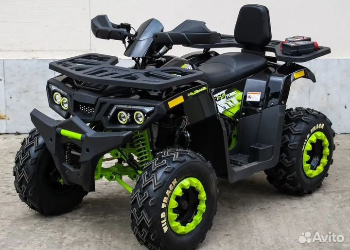 Квадроцикл Motoland Wild Track 200 LUX черн. зел