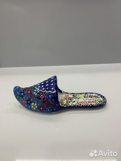 Турецкая керамика « тапок» салфетница