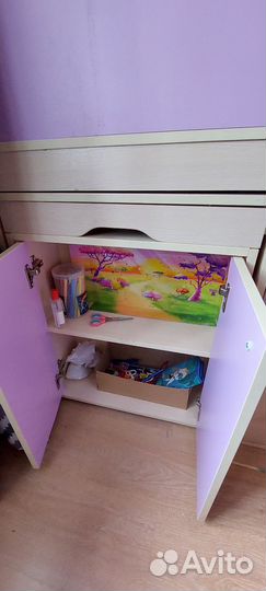 Кровать-чердак малыш дуб ирис