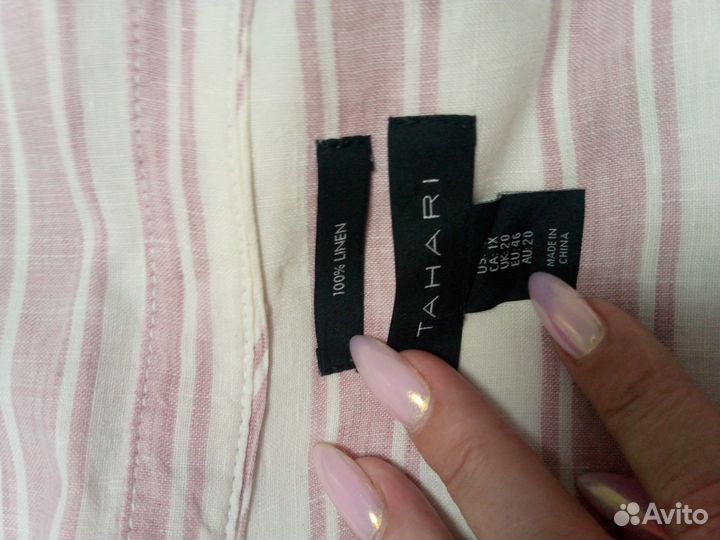 Рубашка, туника лен 52-56 размер