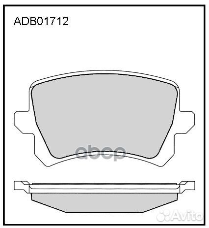 Колодки зад VW passat/tiguan 14-36/16-20TDI 05