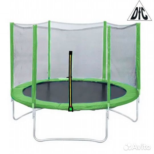 Батут DFC trampoline fitness с сеткой 8FT-TR-LG