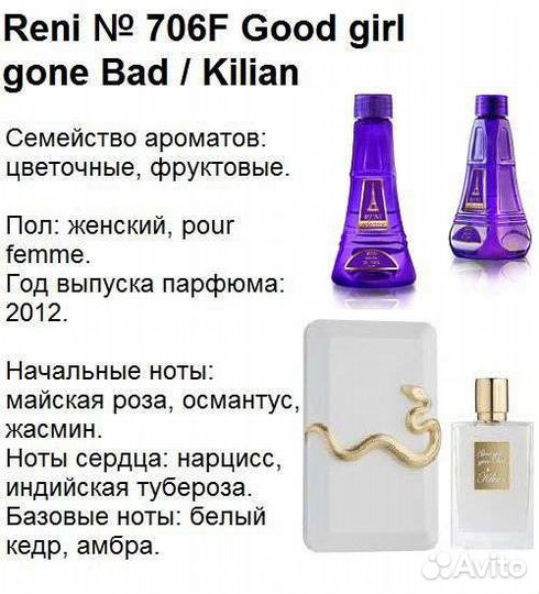 Reni духи на разлив Reni Parfum