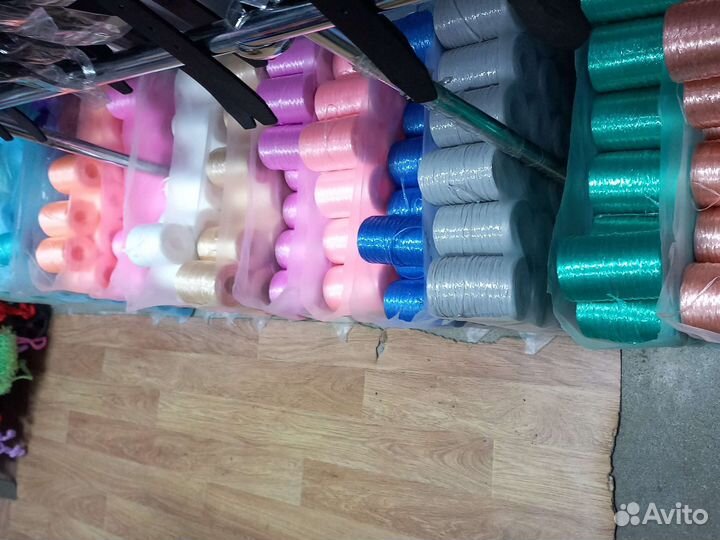 Нитки для вязания мочалок