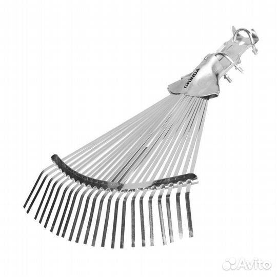 Грабли веерные металлические 22 зубца пластинчаты
