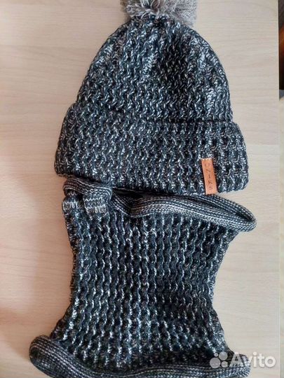 Комплект шапка и шарф для мальчика