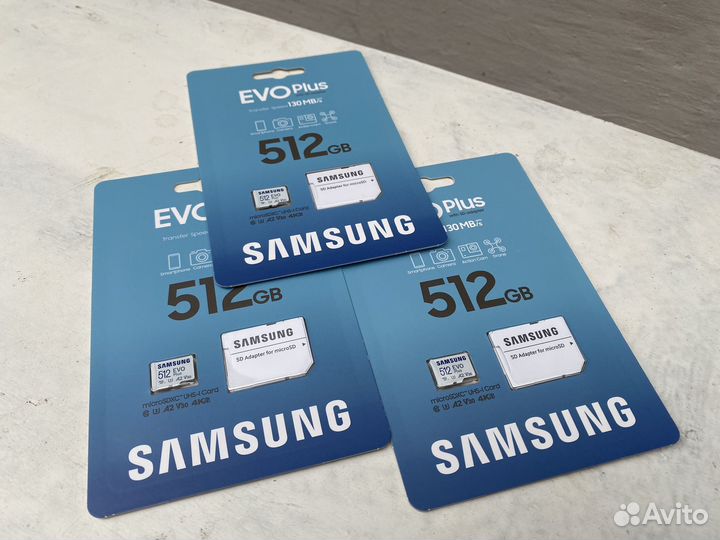 Карта памяти micro sd samsung Evo plus 256gb новые