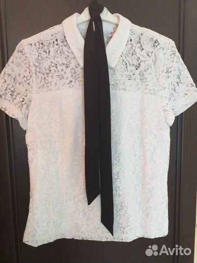 Блузка гипюровая для девочки (новая), р.42-44