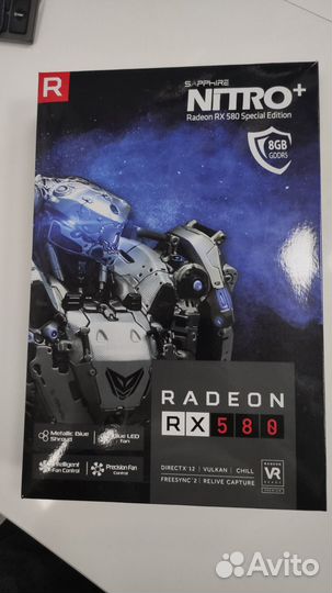 Игровая видеокарта Sapphire radeon RX 580 Nitro+