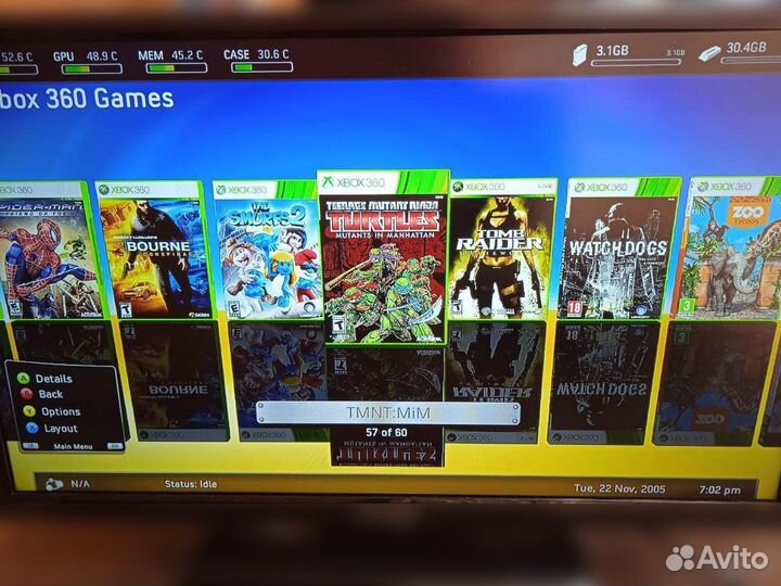 Белый Xbox 360 S 500gb + 56 игр Xbox360 X360 x