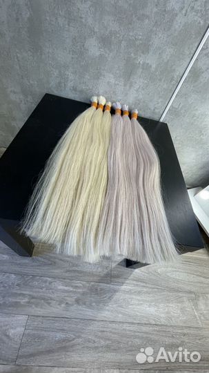 Волосы блонд 60 см