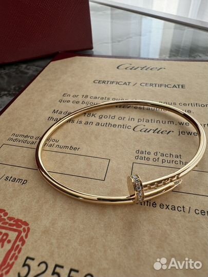 Браслет cartier гвоздь с бриллиантами