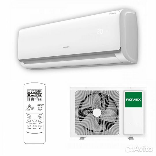 Сплит система 9 новая инвертор Rovex Smart 09