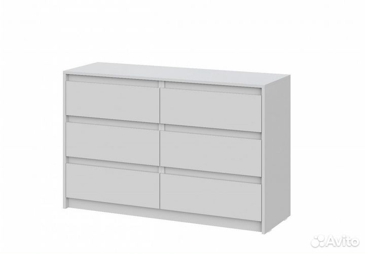 Вместительный комод 1,2 метра Серый