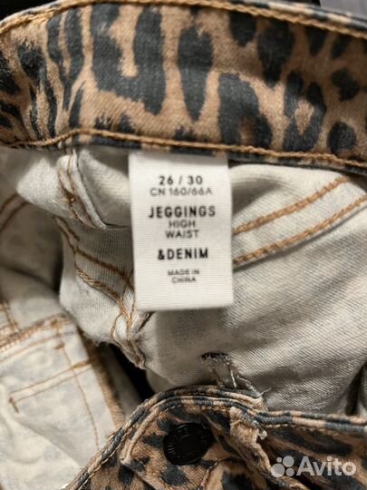 Джинсы женские H&M (леопардовые )