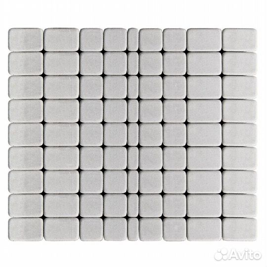 Тротуарная плитка Классико серебристая