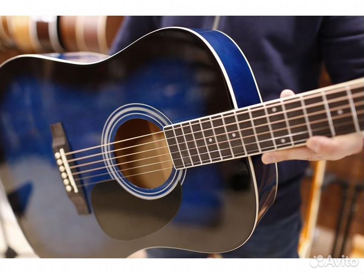 Martinez FAW - 702 / BL акустическая гитара синяя