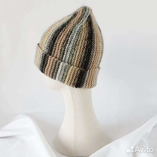 Шапка вязаная женская, шерсть