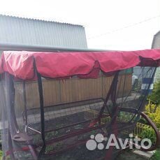 Тент на садовые качели