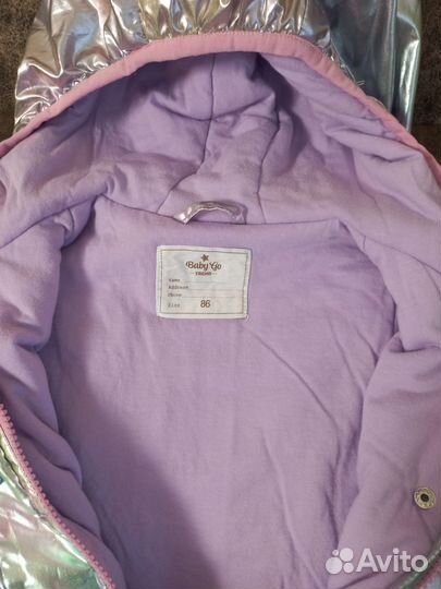 Демисезонный костюм для девочки 86