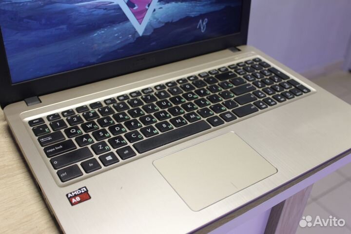 4-х ядерный Ноутбук Asus для работы, офиса, учёбы