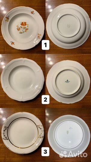 Тарелки СССР, кружки, чайные пары