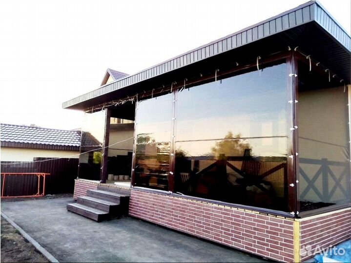 Мягкие окна (шторы) для террас, беседок, веранд