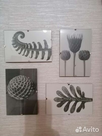 Открытки в стеклянных рамках IKEA