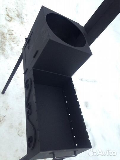 Мангал с печью под казан