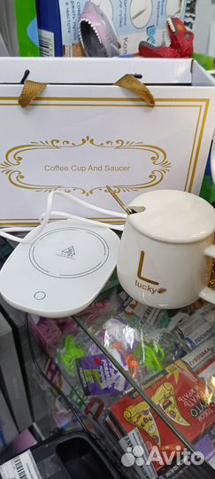 Кружка с подогревом белая