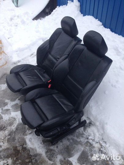 Кожаные передние сидения бмв 3 е46