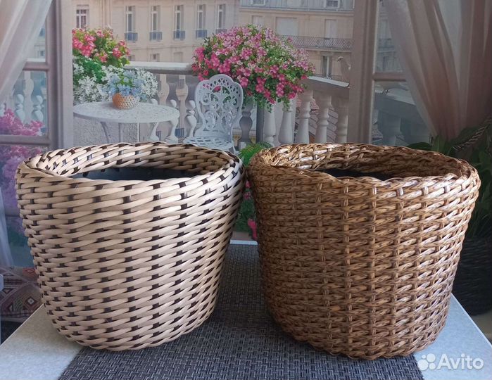 Кашпо и корзины из полиротанга