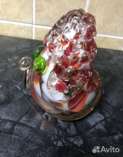 Статуэтка из цветного стекла Собака