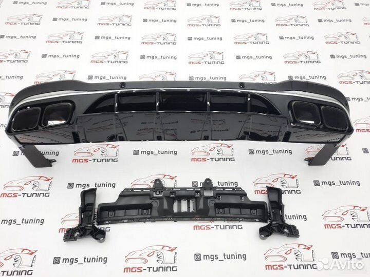 Диффузор с Black насадками GLC X253 рест. 63 AMG