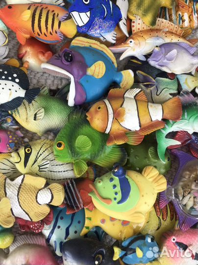 Коллекция магнитов-рыбок 100 штук