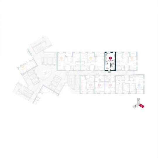 Квартира-студия, 33,6 м², 5/24 эт.